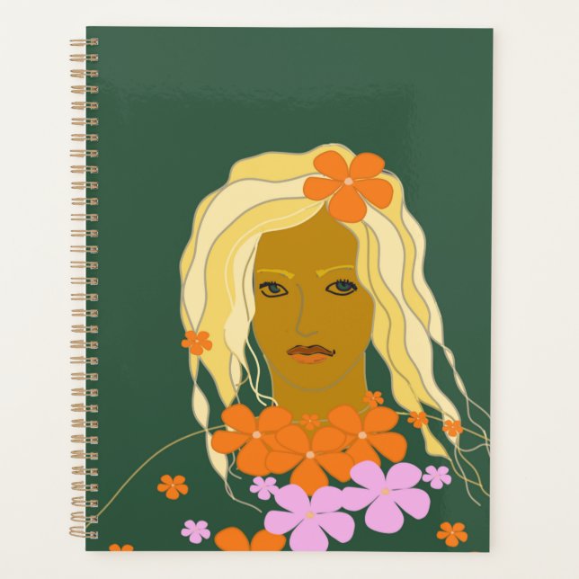 Agenda Mujeres Con Flores (Anverso)