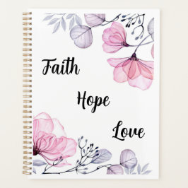 Agenda Mujeres cristianas florales rosadas moradas de bon