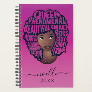 Agenda Mujeres motivadoras negras, magenta