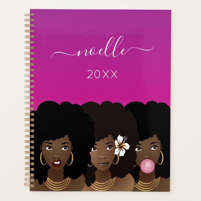 Agenda Mujeres negras, objetivos cuádruples, belleza natu (Anverso)