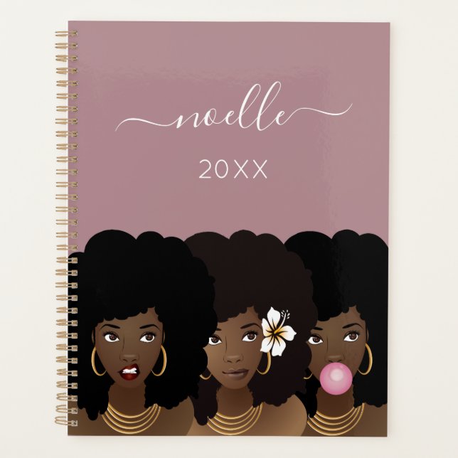 Agenda Mujeres negras, objetivos cuádruples, belleza natu (Anverso)