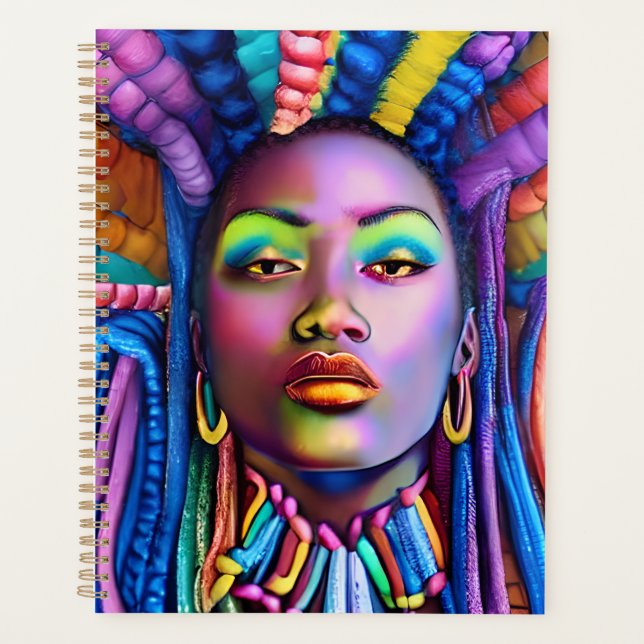 Agenda Mujeres negras reina de la melanina norteamericana (Anverso)