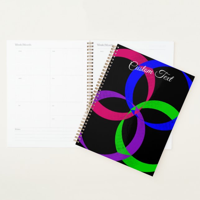 Agenda Multi Color Interchange Geometric Spiral Planner (Demostración)