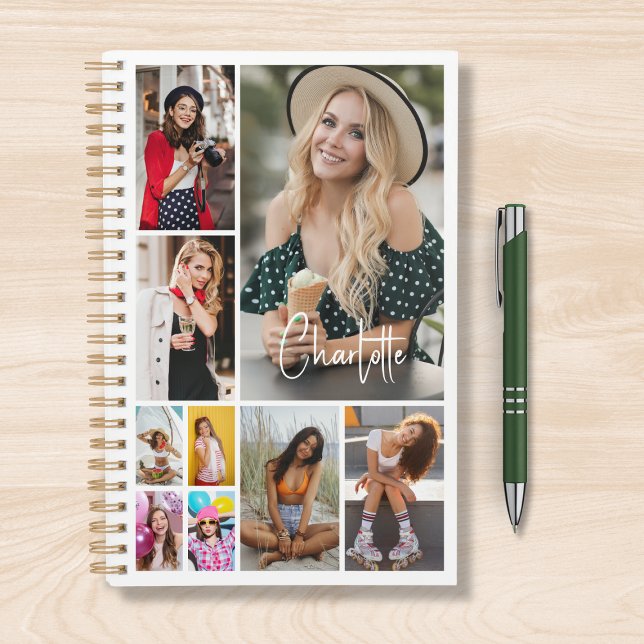 Agenda MultiCollage de fotos simple moderno personalizado (Subido por el creador)