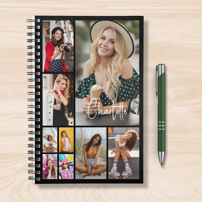 Agenda MultiCollage de fotos simple moderno personalizado (Subido por el creador)