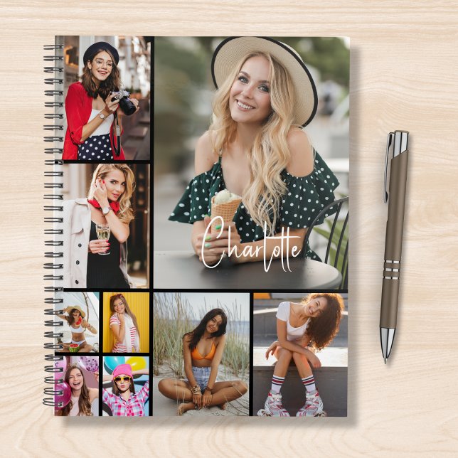 Agenda MultiCollage de fotos simple moderno personalizado (Subido por el creador)