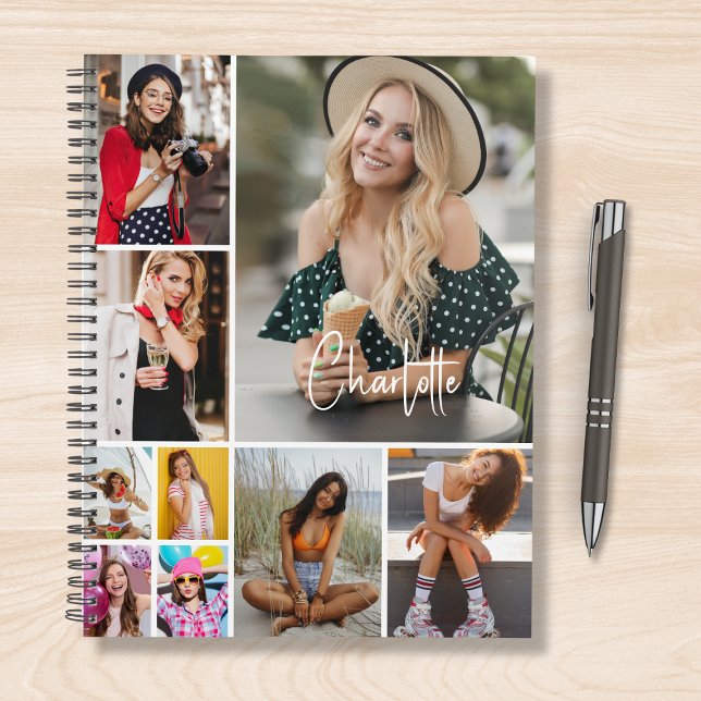 Agenda MultiCollage de fotos simple moderno personalizado (Subido por el creador)