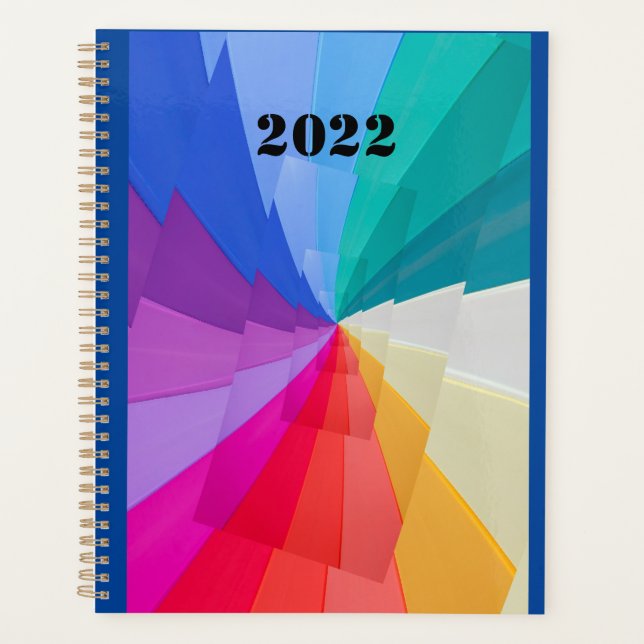 Agenda multicolored vortices on planner (Anverso)