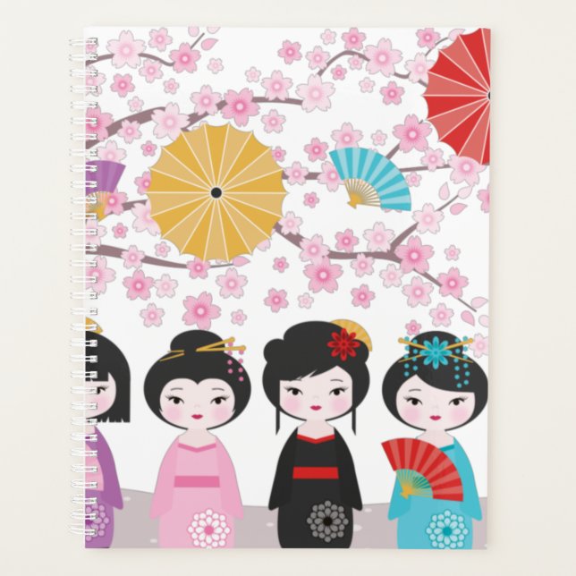 Agenda Muñecas Kokeshi (Anverso)