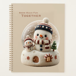 Agenda Muñeco de nieve de fieltro Globo de nieve Adorable
