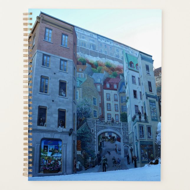 Agenda Mural en Ciudad Vieja de Quebec, Quebec, Canadá (Anverso)