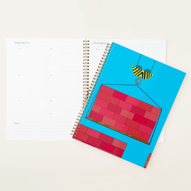 Agenda Muro de ladrillo de la grúa de construcción (Subido por el creador)
