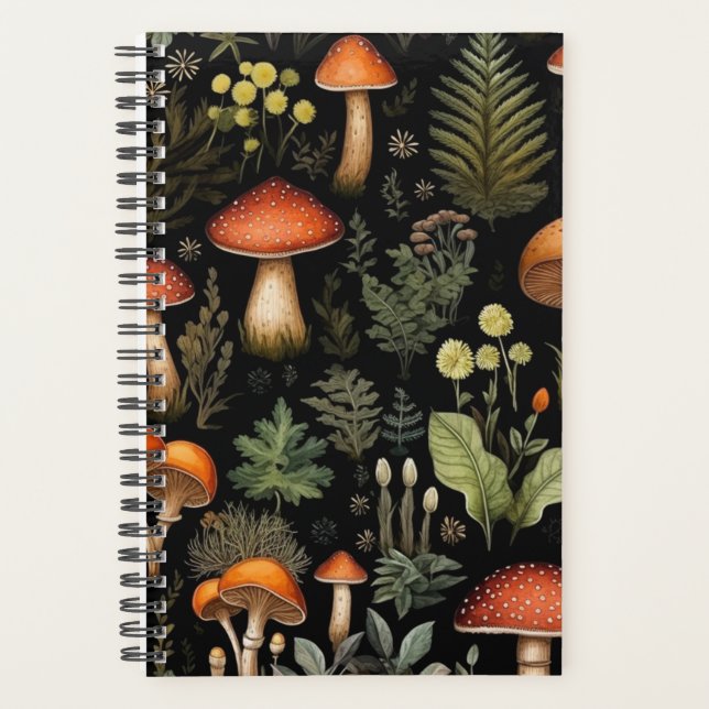 Agenda Mushroom Planner sin fecha (Anverso)