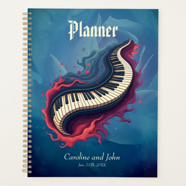 Agenda Music in motion, the curved piano.  (Anverso)