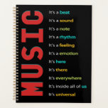 Agenda Música coro de orquesta de bandas escolares<br><div class="desc">La música es una inspiración para mí. He creado este diseño único expresando lo que es la música.</div>