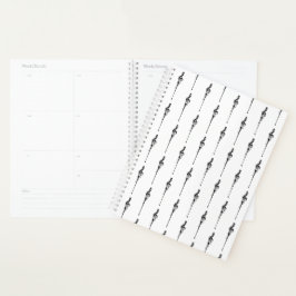 Agenda Música Motif Melding Treble Clef Black and White