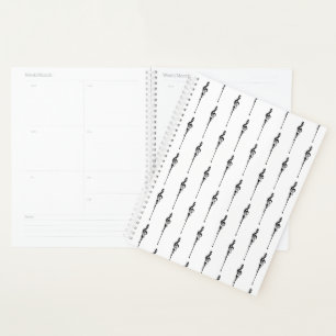 Agenda Música Motif Melding Treble Clef Black and White