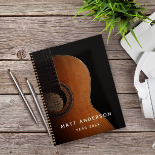 Agenda Músico de guitarra de profesores de música moderno
