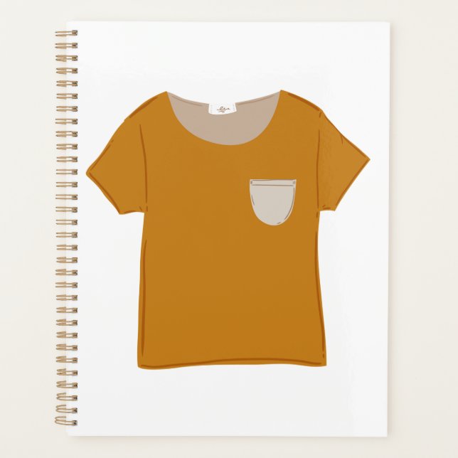 Agenda Mustard Yellow Minimalist Top (Anverso)