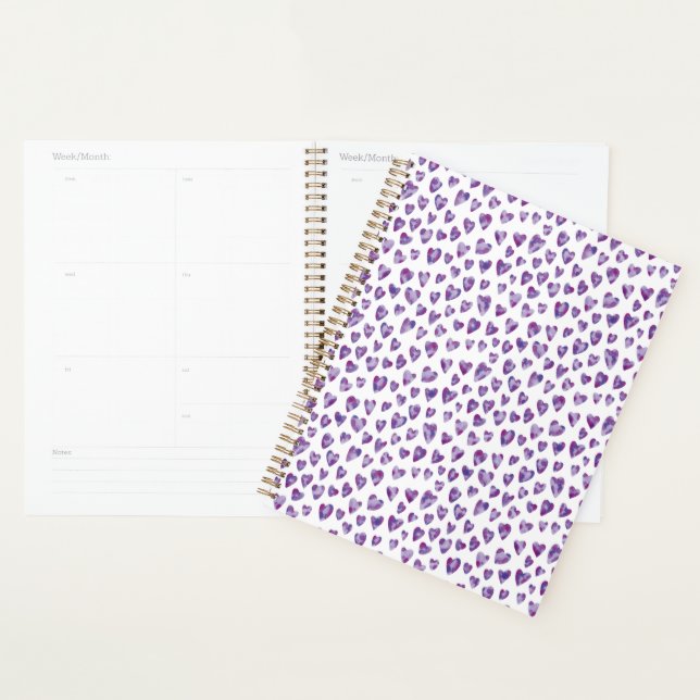 Agenda Muy Peri Watercolor Heart (Demostración)