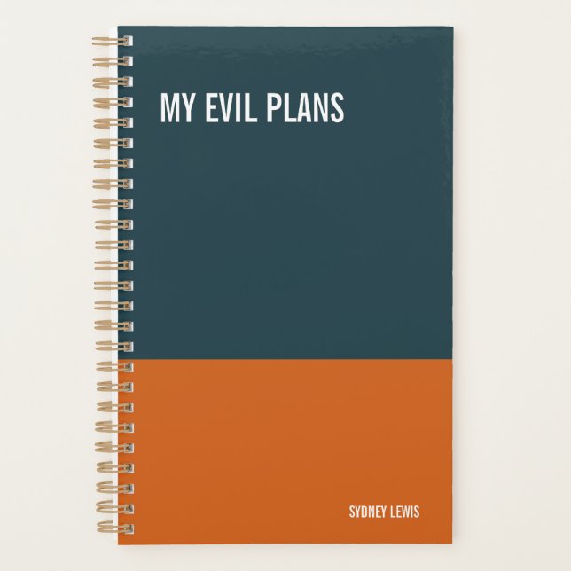 Agenda My Evil Plans Snarky Daily Desk Calendar, Spiral  (Anverso)