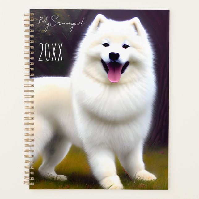 Agenda MySamoyed Personalized Gift Idea Cute Samoyed (Anverso)