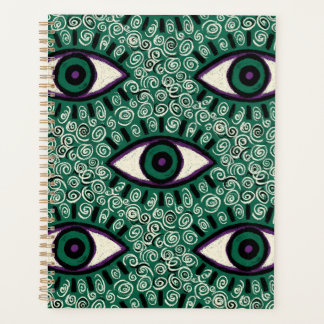 Agenda "Mystic Emerald Eyes" - Psychedelic Swirl Seamless