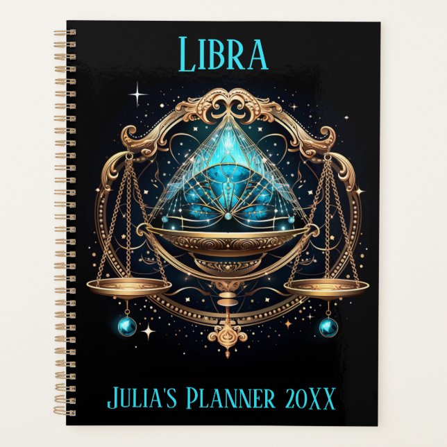 Agenda Mystical Libra Zodiac Artwork  (Anverso)