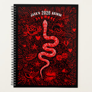 Agenda Mystical Snake Folk Art Day Planner 2026