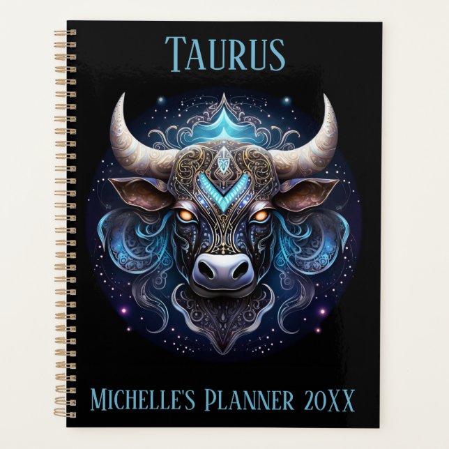 Agenda Mystical Taurus Zodiac Artwork  (Anverso)