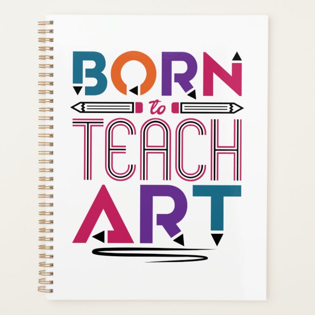 Agenda Nacido para enseñar arte a la profesora (Anverso)