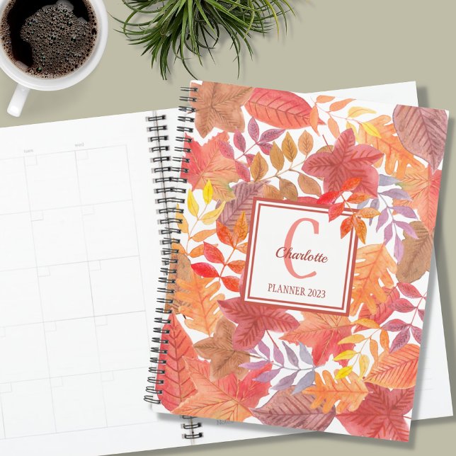 Agenda Name Monogram Foliage (Subido por el creador)