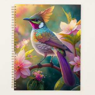 Agenda Naranja Creste Arco Iris Jay Fantasy Bird