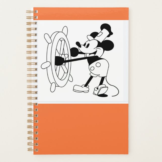 Agenda Naranja de camisetas básicas masculinas con Willie (Anverso)