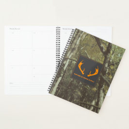 Agenda Naranja de camuflaje Deer Antlers Outdoor Business