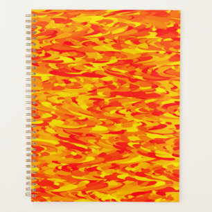 Agenda Naranja del patrón abstracto amarillo rojo