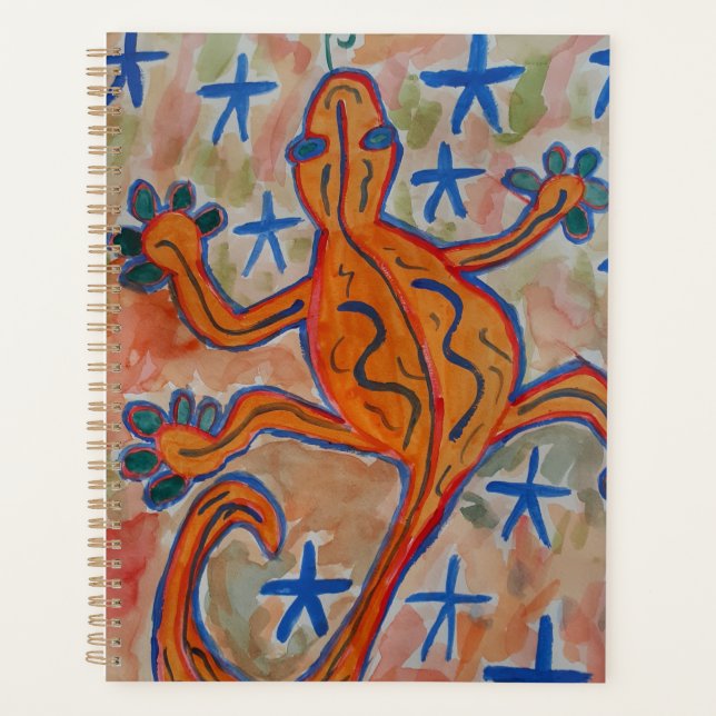 Agenda Naranja Gecko (Anverso)