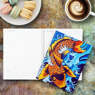 Agenda Naranja Koi Fish Blue