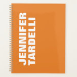 Agenda Naranja Negrita Minimalista Moderno Profesional El<br><div class="desc">Diseño creativo y moderno de planchas Minimalistas</div>