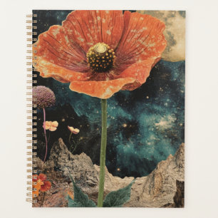 Agenda Naranja Poppy Bajo La Luz De La Luna