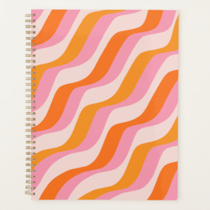 Agenda Naranja rosa de barrido arco iris Resumen sol retr