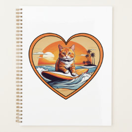 Agenda Naranja Tabby Surfing Cat