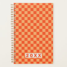 Naranja Tablero de Ajedrez Retro