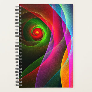 Agenda Naranja Verde Rojo Patrón de arte abstracto modern