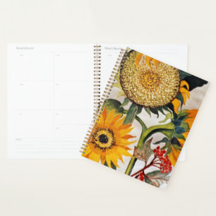 Agenda Naranja Yellow Seeding Sunflower Art