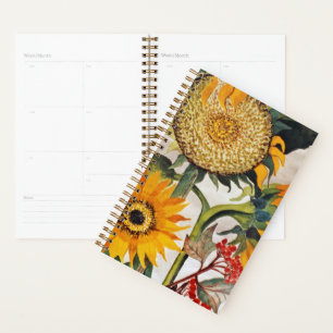 Agenda Naranja Yellow Seeding Sunflower Art