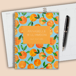 Agenda Naranjas cítricos patrón de fruta personalizado