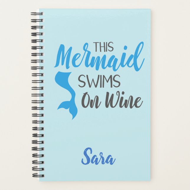 Agenda Natación personalizada en Sirena de Vino (Anverso)