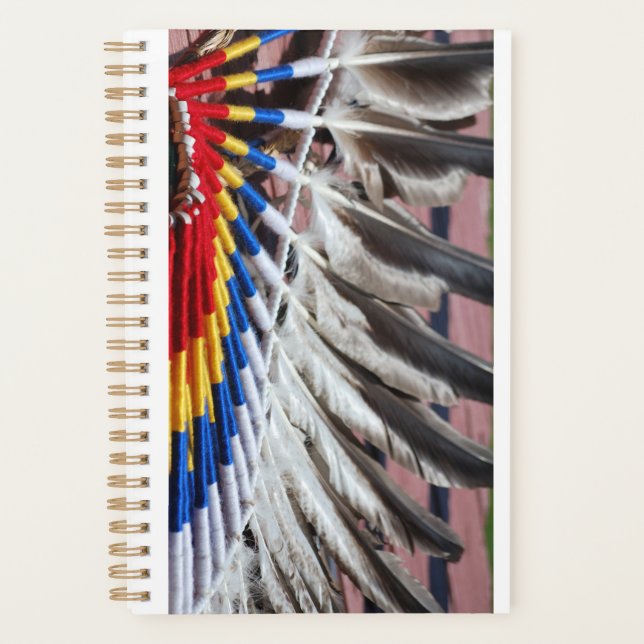 Agenda Native American Indian decorated Planner (Anverso)