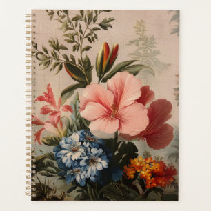 Agenda Naturaleza muerta floral vintage con flores tropic